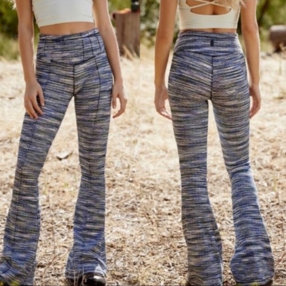Free People Pants - Free People On It Flare Leggings Blue XS New